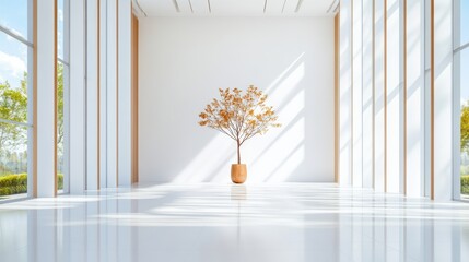 Poster - A modern art gallery with contemporary installations and innovative displays.