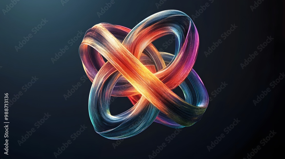 An abstract representation of a knot vector used in B-splines ...