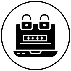 Poster - Network Authentication vector icon. Can be used for Networking iconset.