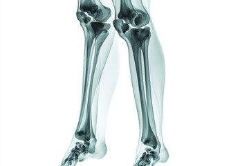 An X-Ray Image depicting the structure of a Human Ankle and Leg Bones in detail