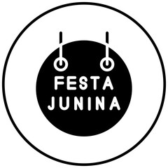 Canvas Print - Festa Junina Sign vector icon. Can be used for Festa Junina iconset.