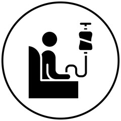 Sticker - Chemoprevention vector icon. Can be used for Chemotherapy iconset.