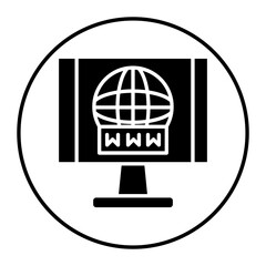 Sticker - Website vector icon. Can be used for Warehouse iconset.