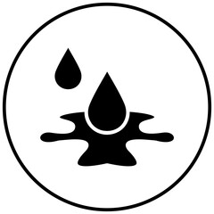 Poster - Water vector icon. Can be used for Manufacturing iconset.