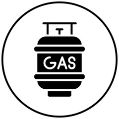 Sticker - Gas vector icon. Can be used for Manufacturing iconset.