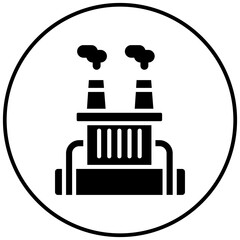 Sticker - Geothermal vector icon. Can be used for Manufacturing iconset.