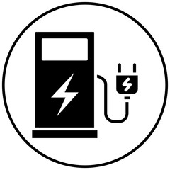 Poster - Charging Station vector icon. Can be used for Battery and Power iconset.