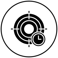 Wall Mural - Target Time vector icon. Can be used for Archery iconset.