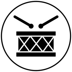 Poster - Drum vector icon. Can be used for Oktoberfest iconset.