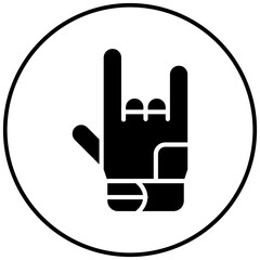 Sticker - Bowling Glove vector icon. Can be used for Bowling iconset.