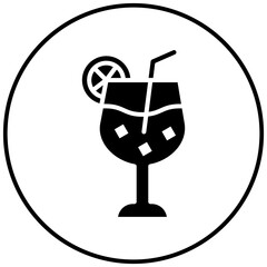 Wall Mural - Cocktails vector icon. Can be used for Bowling iconset.