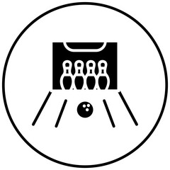 Poster - LAN Lounge vector icon. Can be used for Bowling iconset.