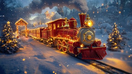amazing cute christmas train
