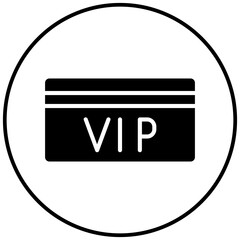 Sticker - Vip Card vector icon. Can be used for Luxury iconset.