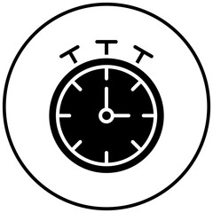 Wall Mural - Chronometer vector icon. Can be used for Volleyball iconset.