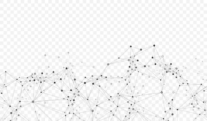 Poster - Global network connection banner design template. Header social network communication in the global business concept. Big data visualization. Internet technology
