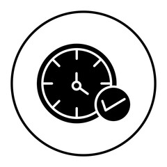 Poster - Time vector icon. Can be used for Laundry iconset.