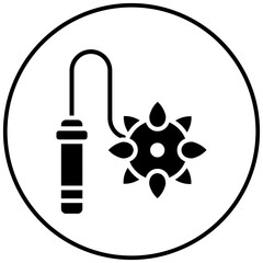 Poster - Flail vector icon. Can be used for Medieval iconset.