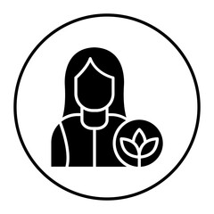 Sticker - Massage Therapist vector icon. Can be used for Spa iconset.