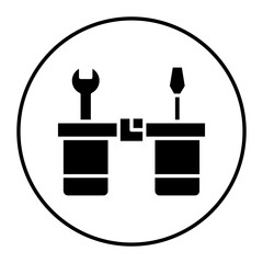 Poster - Work Belt vector icon. Can be used for Home Improvements iconset.