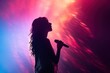 © Rawpixel.com - A singer and abstract concert lighting microphone musician adult.