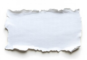 Blank Torn Paper on Plain Background