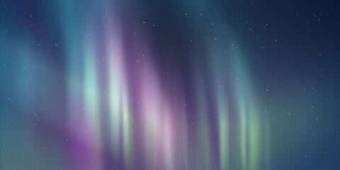 Wall Mural - polar lights, aurora borealis, starry sky, northern landscapes, vector illustration