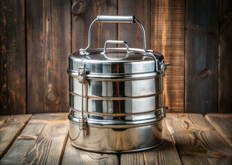 These sturdy vintage-style stainless steel tiffin carriers boast rust-free durability and ingenious compartments perfect for transporting and serving your favorite culinary creations.