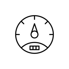 Poster - Gauge outline icons, minimalist vector illustration ,simple transparent graphic element .Isolated on white background