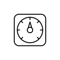 Poster - Gauge outline icons, minimalist vector illustration ,simple transparent graphic element .Isolated on white background