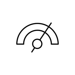 Poster - Gauge outline icons, minimalist vector illustration ,simple transparent graphic element .Isolated on white background