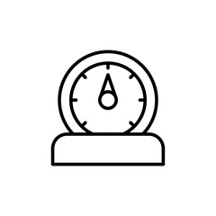 Poster - Gauge outline icons, minimalist vector illustration ,simple transparent graphic element .Isolated on white background