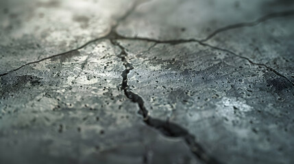 Canvas Print - Close-up Abstract Texture of Cracked Stone Surface