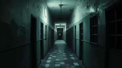 Wall Mural - dangerous prisoners, asylum, cinematic, dramatic lighting