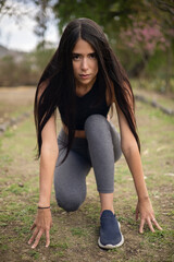 attractive, beautiful, beauty, casual, cheerful, enjoy, fashion, girl, hair, joy, run, sport, sport wear, lifestyle, healthy, health, runner, exercise, active, activity, woman, park, fitness, outdoors