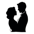 © Big Dream - a man and a woman in a romantic embrace. The man is on the right side of the image, with his head tilted back and his hand resting on the woman's