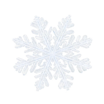 snowflake on white background