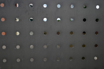 metal plate with rivets