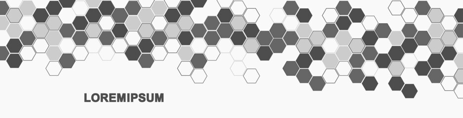 Canvas Print - health care abstract background with hexagons, lines and dots. medical innovation banner template co