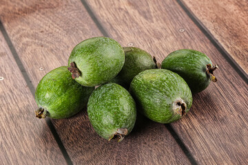 Poster - Fresh sweet juicy ripe feijoa