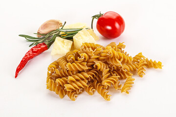 Sticker - Raw whole grain pasta fusilli