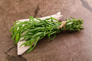 Wall Mural - Green estragon branches for cooking