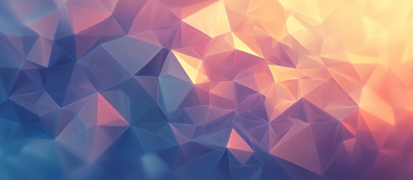 Low Polygon Triangular Background Design