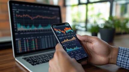 Poster - Analyzing Financial Data on Mobile and Laptop Screens