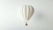 © Napasnan - Hot air balloon mid-ascent, with delicate details, floating against a pure white background.