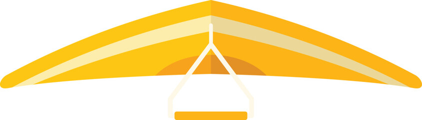 Poster - yellow hang gliding equipment for extreme sport flying in the air