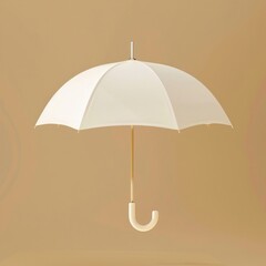 Poster - White umbrella mockup canopy.