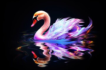 Wall Mural - Swan outdoors animal bird.