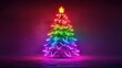 © Erna yuliyanti - Neon Rainbow Christmas Tree