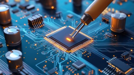Poster - Precision Soldering on a Computer Circuit Board